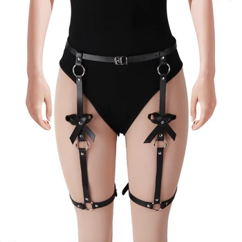 Kojinės Gotikos Moterų apatinis Trikotažas Kardas Diržai Sekso Kostiumai Bdsm Bondage Suspender Odos Seksualus prisegamų kojinių Diržas Kūno Diržas Dirželis