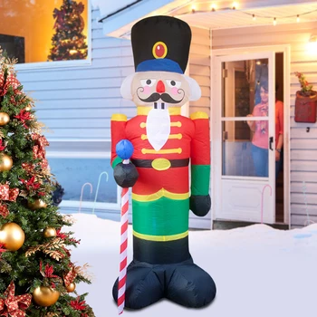 Pripučiamų Kalėdų Doki Žaislas LED Auginimo Pripučiami Santa Claus Aukšto Ryškumo LED Šviesos Namuose Šventė Naujųjų Metų Šaliai Dekoro