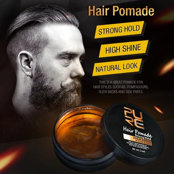 2020 Naujas PURC Serijos Plaukų Pomade Strong Hold High Shine Vandens pagrindo Laikyti Vyrų Plaukai Stiprus Pomade plaukų formavimo priemonės 11.11 žmogui