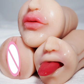 Moterų 3D Big Pussy Dirbtinis Nekilnojamojo Makšties Analinis Vyrų Masturbator Erotinis Sekso žaisliukai Vyrams Sekso Lėlės Silikono nekilnojamojo 18+ sexy parduotuvė