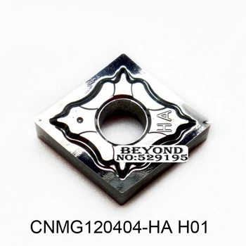 Originalus 10vnt CNMG120404-HA H01 CNMG120408-HA H01 Procesas Aliuminio CNMG 120404 120408 Karbido Įdėklai, CNC Staklės, Pjovimo Įrankiai