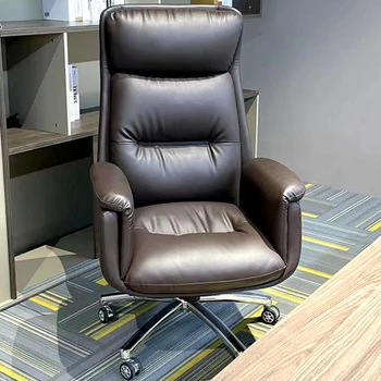 Reguliuojamas Odos Biuro Kėdė Juosmens Atrama Korėjos Swivel Mados Biuro Kėdė Minkšta Darbas, Projektavimas, Dizainas Baldai, Biuro Stalas