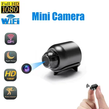 Mini Kamera, IP WiFi 1080P HD Naktinio Matymo Nuotolinio Stebėjimo 160° Plataus Kampo USB Micro Smart Home Mažos vaizdo Kameros Ne Baterija Geriausias
