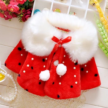 Baby Girl Žiemos Drabužių Naujas Mielas Fleece Kailiniai Paltai Naujagimiui Rudenį Paltai Bamblys Viršutiniai drabužiai, Liemenės, skirtas 0-24 Mėnesių Vaikams Mergaitėms