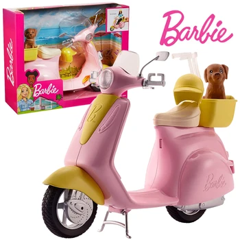 Sandėlyje Barbie Pink Motociklo Šunelis Autentiški Mergina Žaislas, Barbie, Rožinė Asilas, Motociklas, Mergina Vaidina Šeimos Žaislai