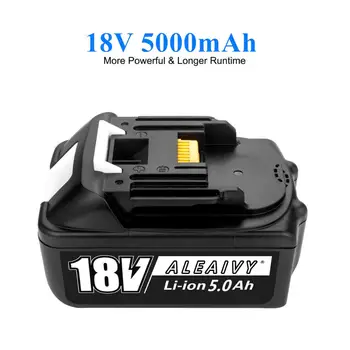 Naujas BL1860 Įkrovimo Baterija (akumuliatorius 18 V 5000mAh Ličio jonų už Makita 18v Baterijas BL1840 BL1850 BL1830 BL1860B LXT +18V 3A Įkroviklis