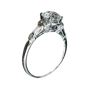 Naujas Kubinis Cirkonis Temperamentas Elegantiška Panele Žiedas Vestuvių Moterų Žiedas Vakarą Šalies Madinga Papuošalai