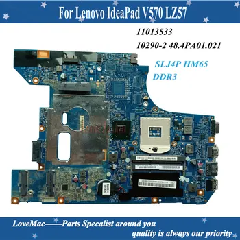 Aukštos kokybės FRU 11013533 Lenovo IdeaPad V570 LZ57 MB Nešiojamas Plokštė 10290-2 48.4PA01.021 SLJ4P HM65 DDR3 100% testuotas
