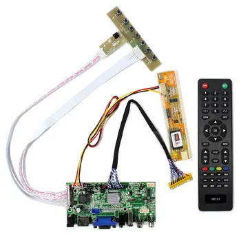 HD MI+VGA+2AV+USB+Audio LCD Valdiklis Valdybos 15.4