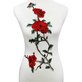 10piece Amatų Ilgai 3D Išsiuvinėti Gėlių Modelio Aplikacijos Pleistrai, Nėrinių Motyvai Venecija Drabužius Dekoruoti Siuvimo Reikmenys T2057