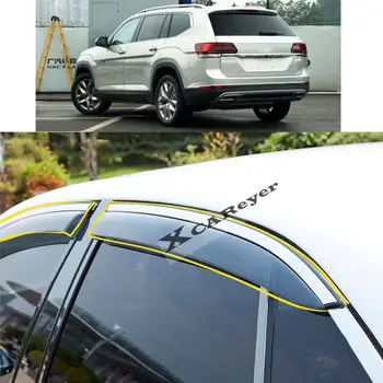 VW Volkswagen Teramont Atlas 2017-2018 2019 2020 2021 2022 Automobilių Lipdukas Plastikinių Langų Stiklo Vėjo Skydelis Lietaus/Saulės Guard Ventiliacijos