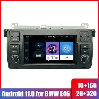 Nemokamu Skambučiu 7 colių BMW E46 2 Din Automobilio Radijo Universalus Android 11.0 Multimedia, GPS Navigacija, Auto Radijo Automobilių Grotuvas Stereo
