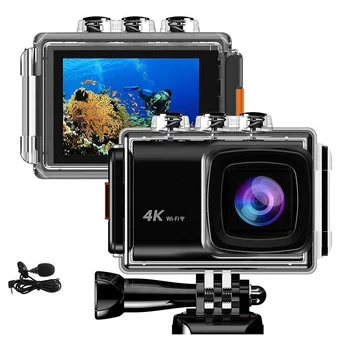 Karšto Pardavimo 4k/1080p Wifi Veiksmų, Kamera po vandeniu Su Akrilo Lange Wifi Sj7000 Veiksmo Kameros