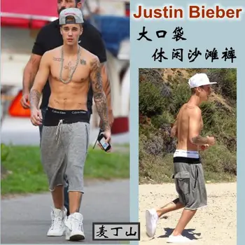 27-44 Justin Bieber 2022 Vyrų Drabužiai DJDS Big Zip Kišenėje Pants Plus Size Etape Dainininkas Kostiumai