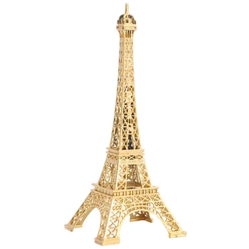 Eifelio Bokštas Modelis Architektūros Metalo Statula Dekoro Stovėti Ornamentu Skulptūra Prancūzijos Pastato Paryžiuje Statulėlės Derliaus Darbalaukio Dovana