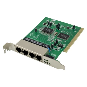 Fast Ethernet Switch 100Mbps Switch Valdybos PCIE 4 Port RJ45 Tinklo Jungiklio, RTL8305+8100CL Chipset už Stalinį KOMPIUTERĮ