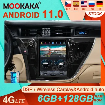Android 11 128GB Toyota Corolla 2014-2016 M. Tesla Stiliaus Automobilio Multimedijos Grotuvas, Radijo, GPS Navigacija, Auto Stereo Audio Video HD