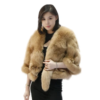2018 naujas stilius, mada moterims, nekilnojamojo originali fox fur poncho kailis 100% tikras natūralus fox pilnas kailis trumpas paltas nekilnojamojo lapės kailio striukė