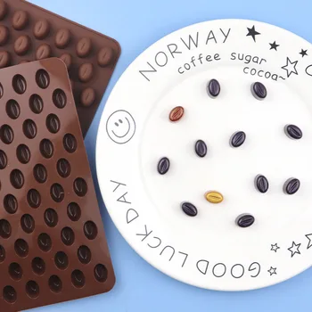 5-ląstelių Mini Silikono Šokolado, Kavos Pupelių Pelėsių XG123