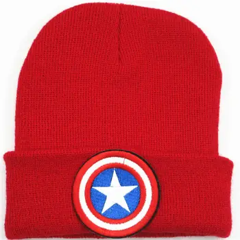 Shield siuvinėjimas Medvilnės Tirštėti megzti skrybėlę žiemą šiltą kepurę Skullies bžūp beanie skrybėlių už vaikas vyrai moterys 135