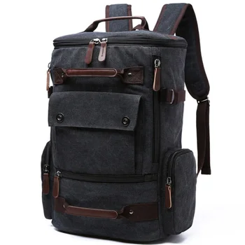 Vyriški drobės kuprinė didelės talpos nešiojamas krepšys laisvalaikio multi-purpose mados kelionių kuprinė lauko pėsčiųjų alpinizmo krepšys