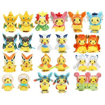 Mielas Pikachu Cosplay Pokemon Brinquedos Pliušiniai Žaislai 30cm