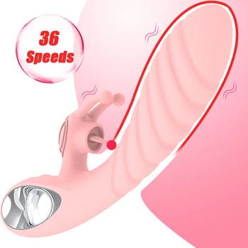 G Spot Vibratorius Moterims Dildo Sekso Žaislai Makšties Klitorio Massager USB Įkrovimo Clit Kalba Lyžis Moterų Masturbator 36 Greitis