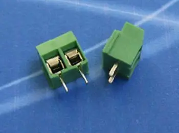 20PCS KF126-2P 5.0 mm Žingsnio 2 pin Tiesiai PCB Varžtas Gnybtų Bloko Jungtis