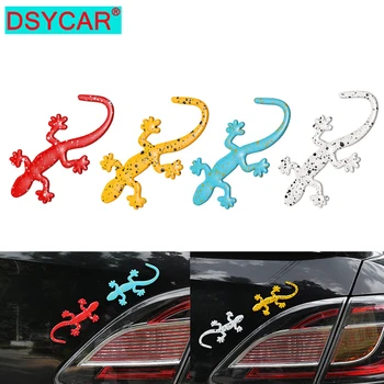 DSYCAR 1Pcs Spalvos Dėmės, Mažos Geckoes Lipdukas Automobilio Stiliaus Apdaila, Automobilių Ženklelis Emblema 3D Auto Motociklų Lipdukas, Universalus