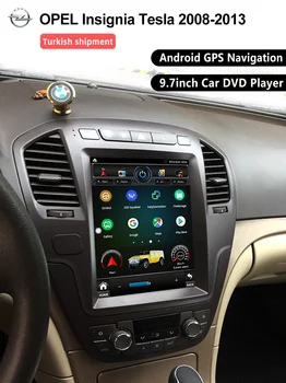 9.7 Colių IPS Vertikalus Ekranas, Android 4 Branduolių Vaizdo BT FM WIFI GPS Navigacija OPEL Insignia Tesla 2008-2013 M Automobilinis DVD Grotuvas