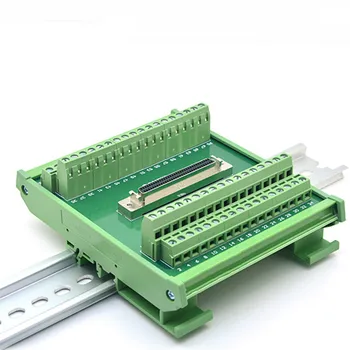 SCSI 68 Pin Jungtis DIN Bėgelio Tvirtinimo Tipo Gnybtų Blokai Adapteris