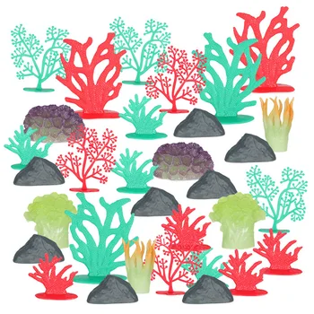 Modeliavimas jūros augalų mikro-kraštovaizdžio vandens augalų, koralų, žuvų bakas ir bonsai priedai nustatyti modelio papuošalus apdaila