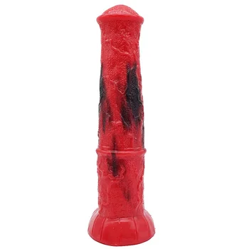 Nauji Ilgi Spalvotų Milžinišką Dildo Silikono Raudona Juoda Vibratorių Netikrą Didelis Penio Masturbacija Butt Plug Sekso Žaislai Moterims Gėjų