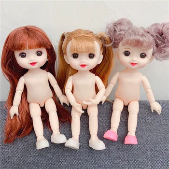 17cm BJD Doll 13, Šlifuota 1/8 Lėlės Kelių Spalvų Šukuosena Cute Lėlės su Batai Mergaitėms 