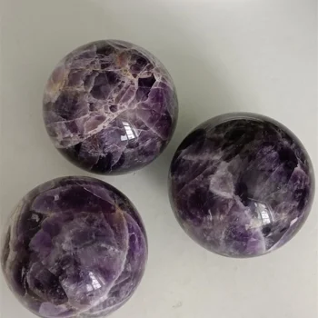 1pc Natūralus akmuo ametistas kvarco kristalai kamuolys graži violetinė kvarco gijimas energijos kristalai namų puošybai