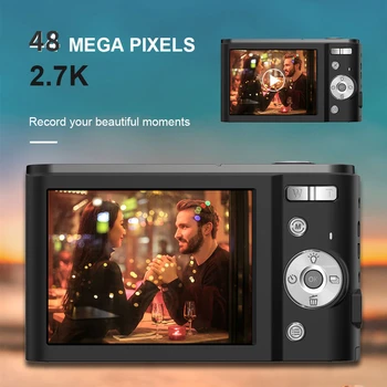 Skaitmeninė Kamera HD 1080P 48MP Vlog Fotoaparatas skirtas 