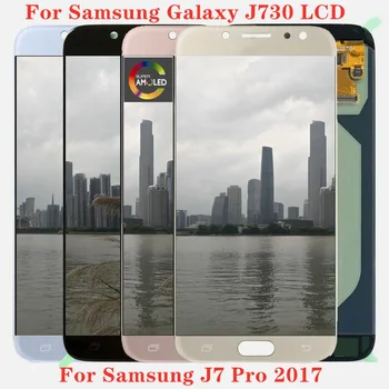 Samsung Galaxy J730 LCD J730F Ekranas Jutiklinis Ekranas skaitmeninis keitiklis Samsung J7 Pro 2017 atsarginės Dalys