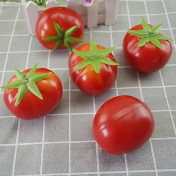 10vnt Aukštos imitacija dirbtinis, Netikras pomidorų modelis ir dirbtinės plastikinės netikrą imituojamas pomidorų augalinės kilmės
