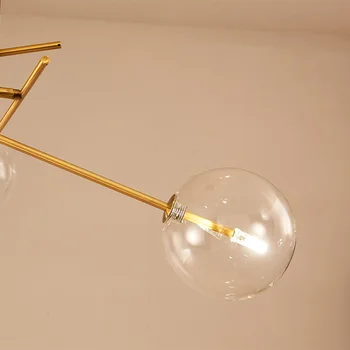 šiuolaikinių led kristalų skandinavų derliaus lempa e27 pakabukas šviesos diodų (led šviesos deco maison blizgesio pakabos valgomasis