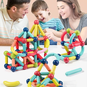 Magnetinis Konstruktorius Blokai Nustatyti Žaislas Vaikams Blokai Montessori Švietimo Žaislai Vaikams, Berniukas, Mergaitė Magnetas Stick Lazdele