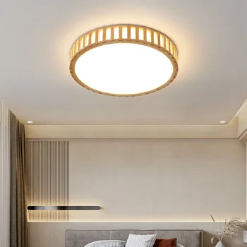 Japonijos Aikštė Apskrito LED Lubų Šviesos Nuotolinio Valdymo Reguliatorius Medienos Miegamasis, Gyvenamasis Kambarys, Valgomasis Kūrybos Kabo Lempa